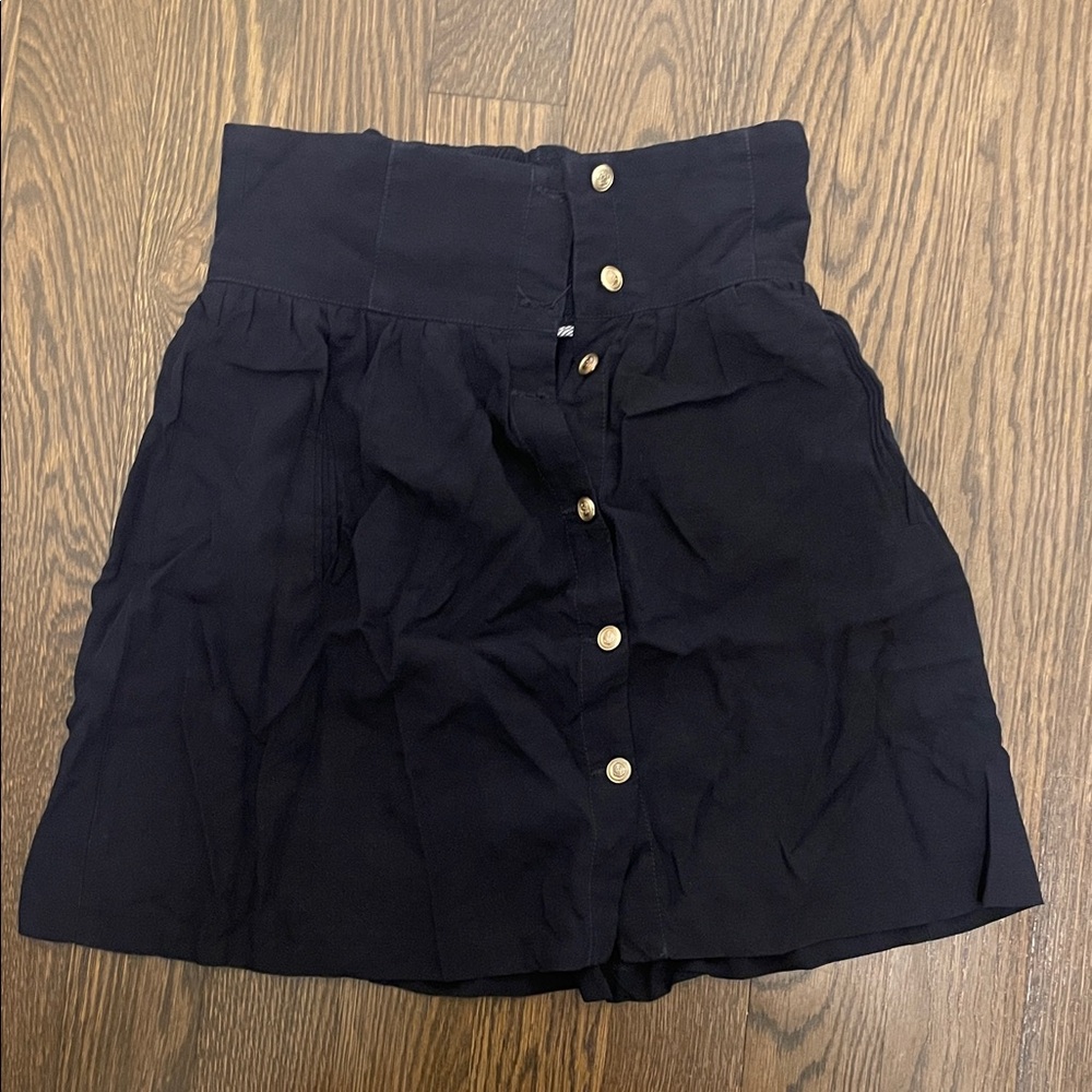 Zara Black High-Waist Mini Skirt